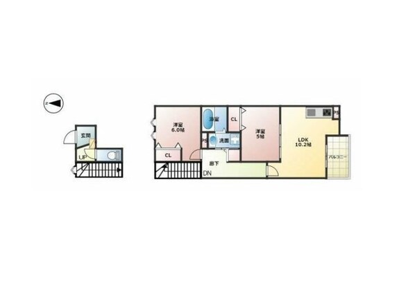フロンティアの物件間取画像
